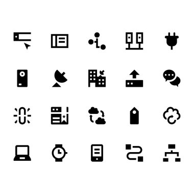 Internet, Networking and Communication Vector Icons 6 clipart