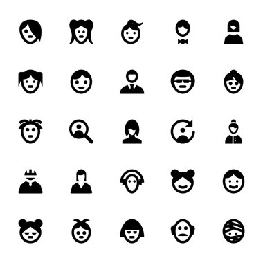 People Avatars Vector Icons 2 clipart