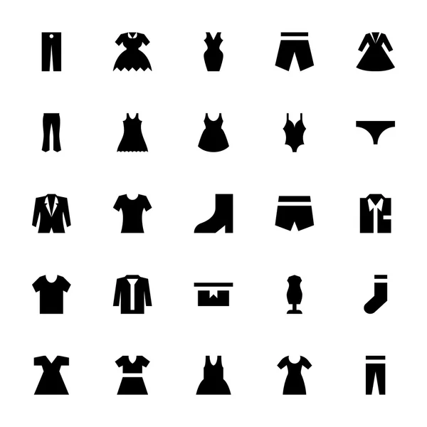 Kleding vector icons 3 — Stockvector