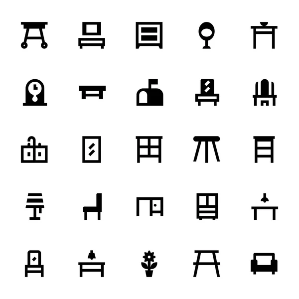 Meubels Vector Icons 3 — Stockvector