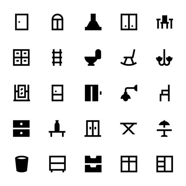 Meubilair vector pictogrammen 4 — Stockvector