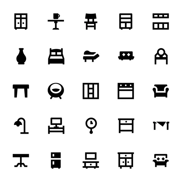 Furniture Vector Icons 7 — Stock Vector