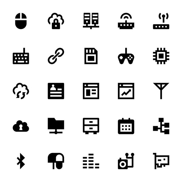 Интернет, сети и векторные иконки 5
