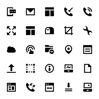 Web Tasarım ve geliştirme vektör simgeler 2