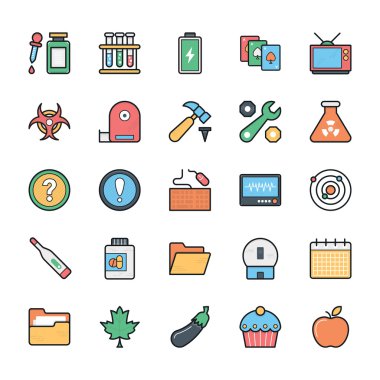 Ağ, Web, Kullanıcı Arabirimi ve İnternet Vektör Simgeleri 11