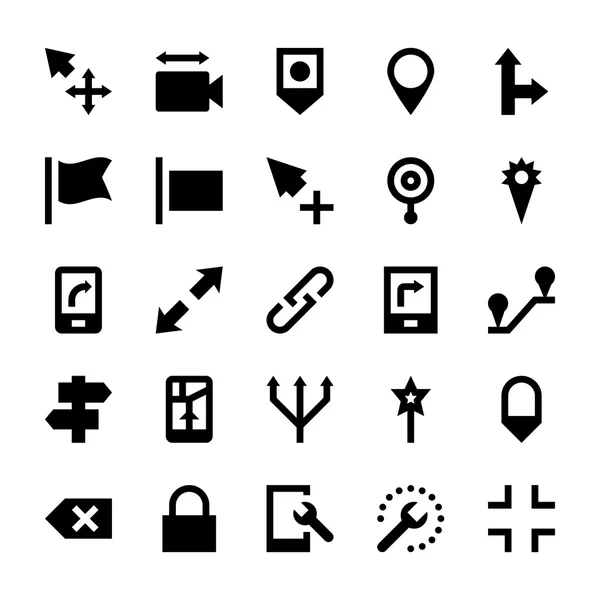 Selection, Cursors, Resize, Move, Controls and Navigation Arrows Vector Icons 5 — Stock Vector