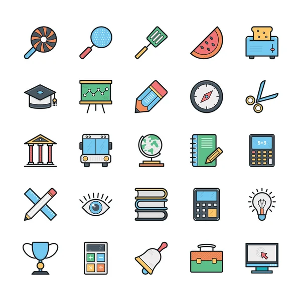 Networking, Web, User Interface and Internet Vector Icons 6 — Stock Vector