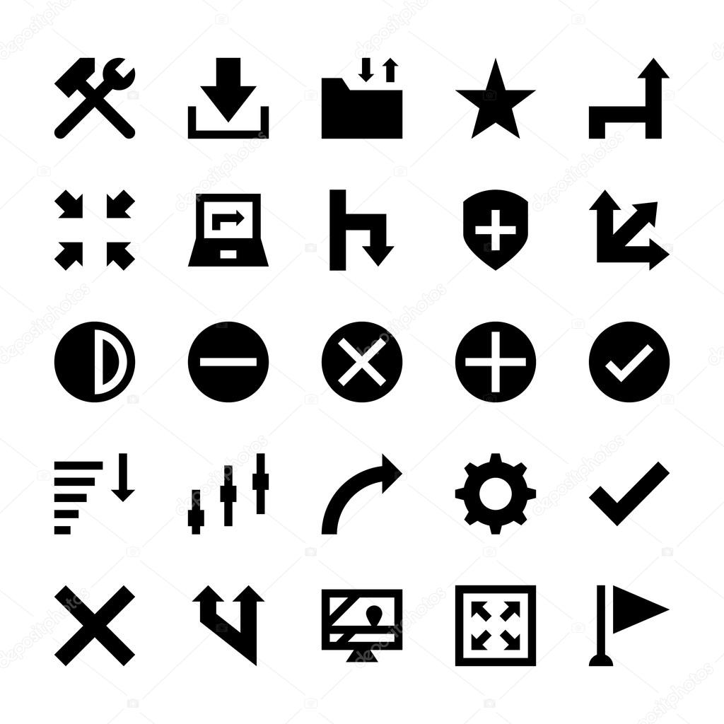 Selection, Cursors, Resize, Move, Controls and Navigation Arrows Vector Icons 6