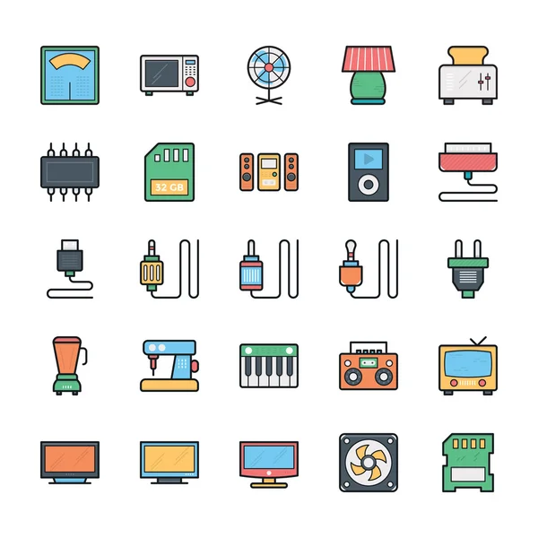 Réseautage, Web, Interface utilisateur et icônes vectorielles Internet 17 — Image vectorielle