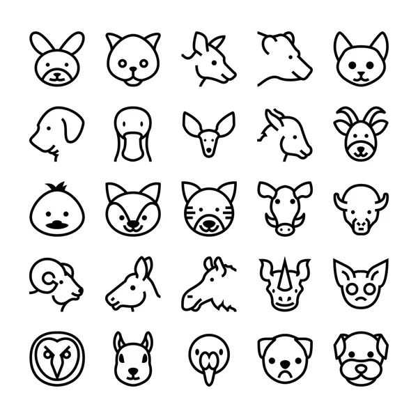 Animals and Birds Vector Icons 8 — Stock Vector