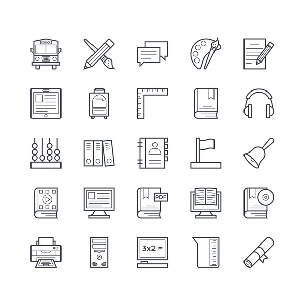 Onderwijs Vector Icons 3 — Stockvector