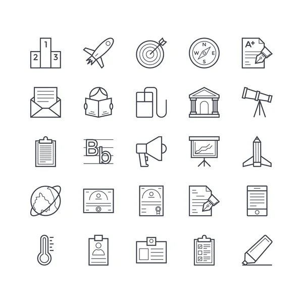 Onderwijs vector iconen — Stockvector