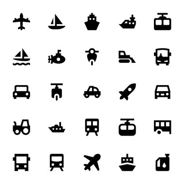 Ulaşım vektör simgeler 2
