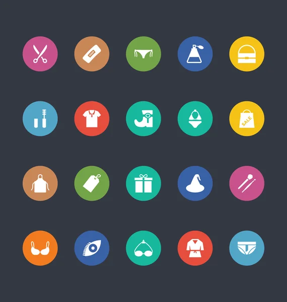 Glifos coloreados iconos vectoriales 41 — Vector de stock