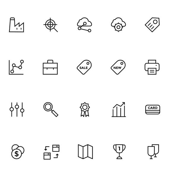 Productivity and Development Vector Icons 5 — Stock Vector