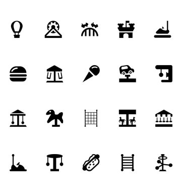 Eğlence Parkı vektör simgeler 2