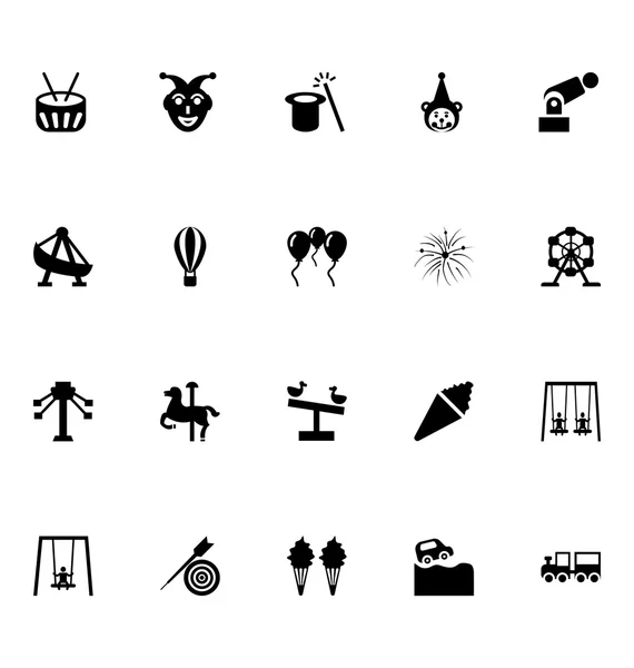 Amusement Park Vector Icons 4 — Stock Vector