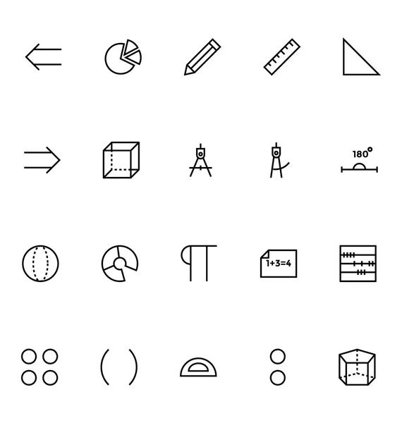 Mathematics Vector Icons 3 — Stock Illustration Mathematics Vector Icons 3 Stock Vector