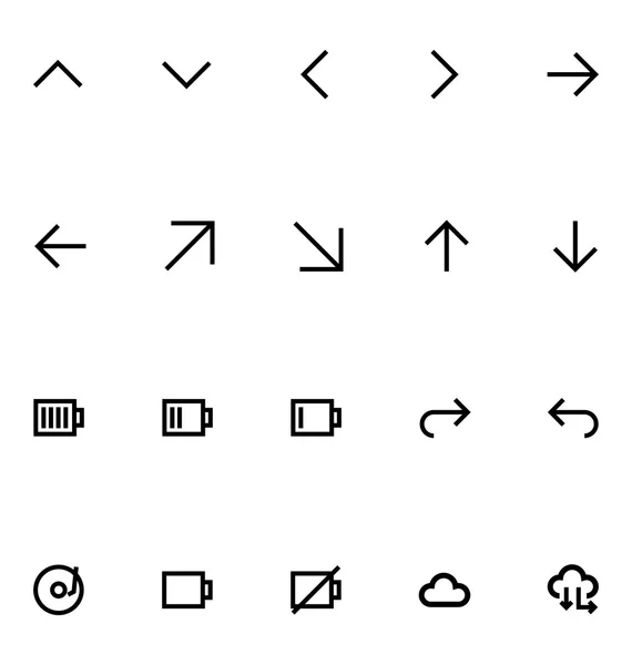 Apple Watch Vector Icons 8 — Stockvector