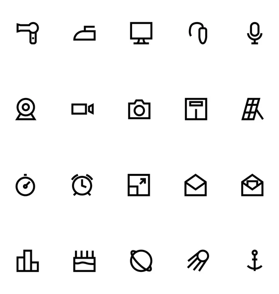 Apple Watch Vector Icons 16 — Stockvector