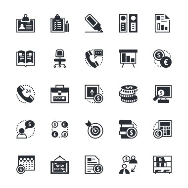 İş ve Office vektör simgeler 2