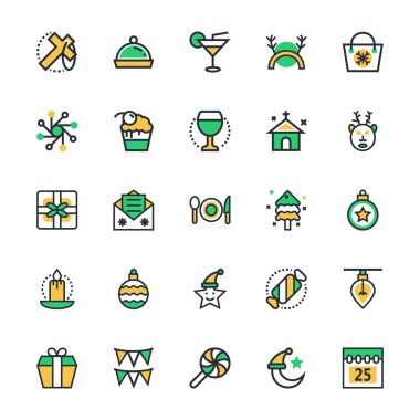 Noel vektör simgeler 3