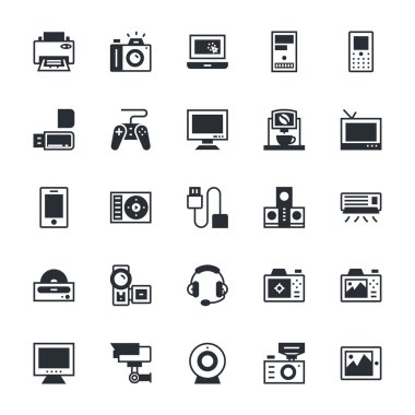 Elektronik vektör simgeler 1