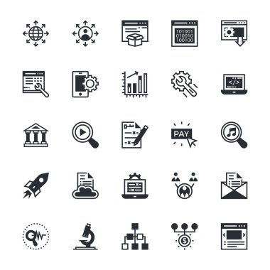 SEO and Marketing Colored Vector Icons 5 clipart