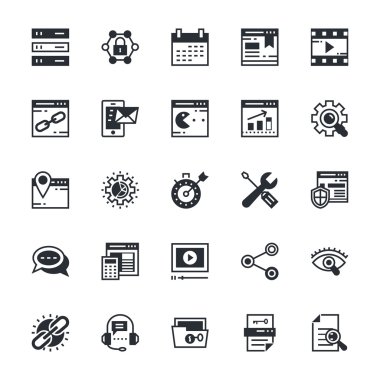 SEO and Marketing Colored Vector Icons 2 clipart
