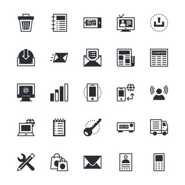 Kullanıcı Arabirimi ve Web Renkli Vektör Simgeleri 3