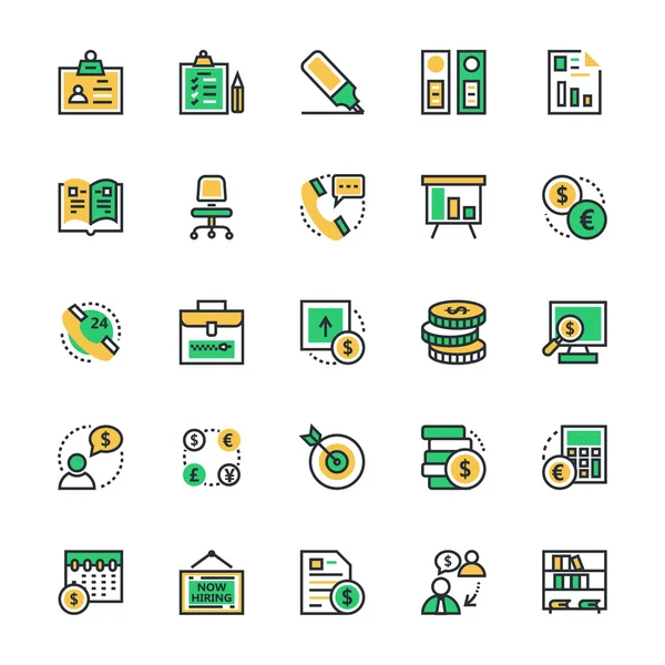 Negocios & Oficina Vector iconos 2 — Vector de stock