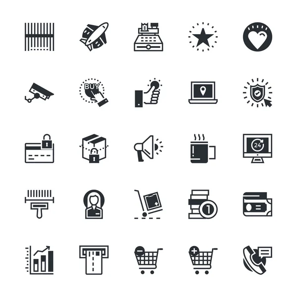 Compras Vector iconos 2 — Archivo Imágenes Vectoriales