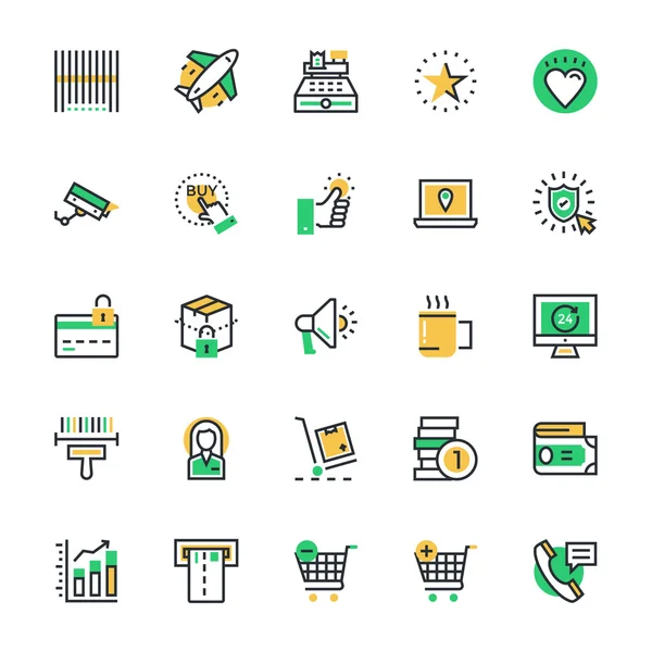 Compras Vector iconos 2 — Archivo Imágenes Vectoriales