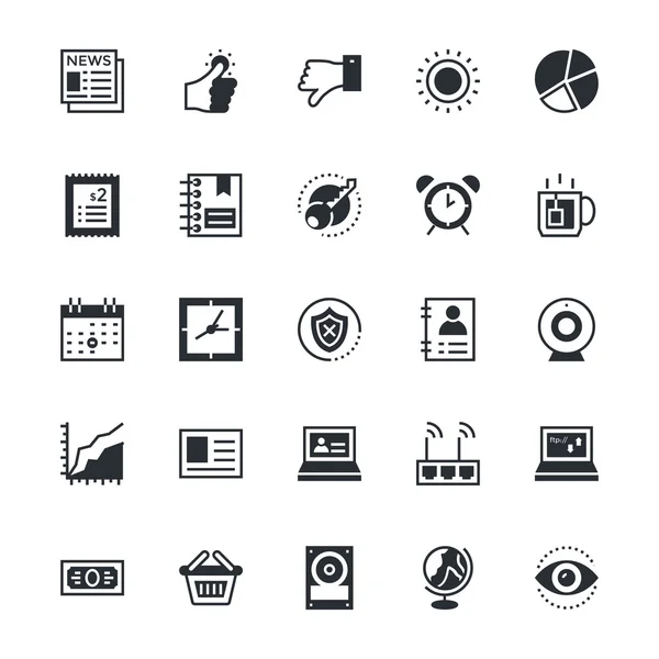 Interfaz de usuario e iconos vectoriales de color web 8 — Vector de stock