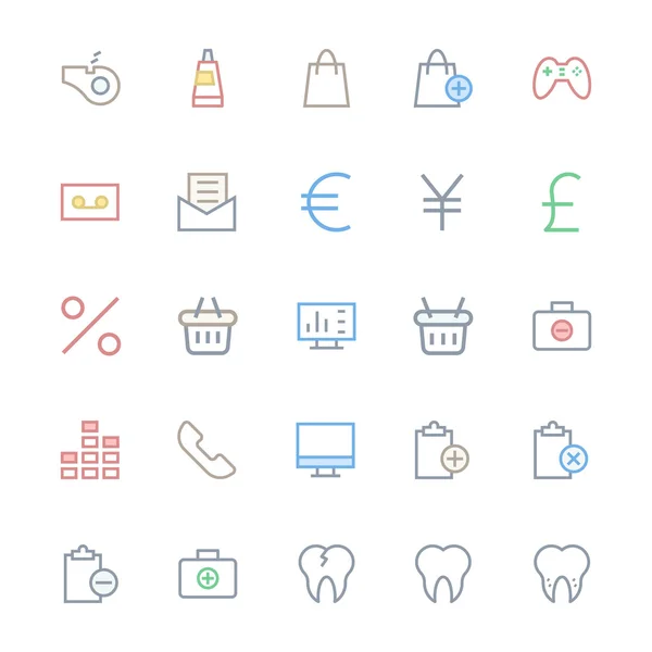 User Interface Colored Line Vector Icons 52