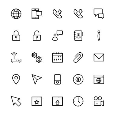 User Interface Colored Line Vector Icons 3
