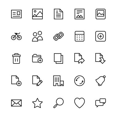 User Interface Colored Line Vector Icons 1
