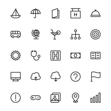 User Interface Colored Line Vector Icons 9