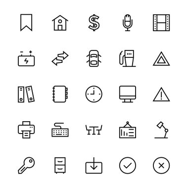 User Interface Colored Line Vector Icons 10