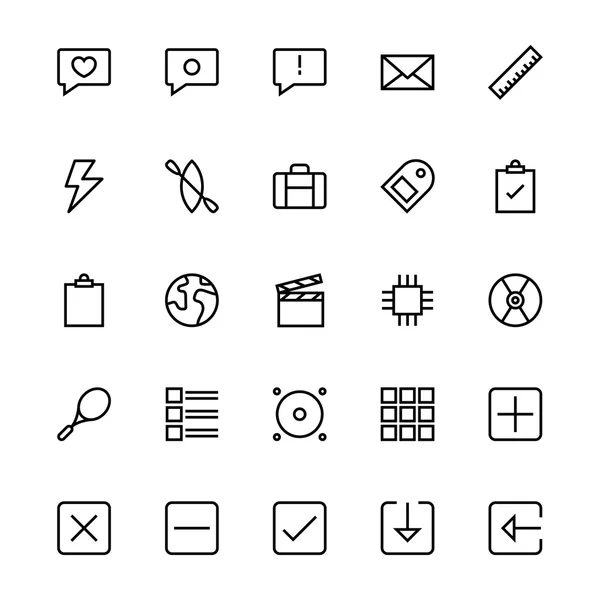 User Interface Colored Line Vector Icons 6 — ストックベクタ