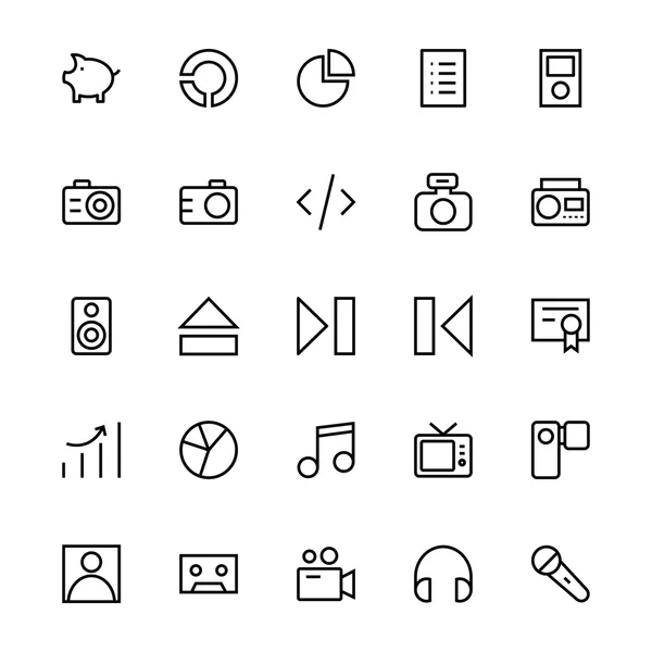 Interfaz de usuario Vector de línea de colores iconos 38 — Archivo Imágenes Vectoriales