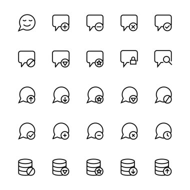 Kullanıcı arabirimi renkli çizgi vektör simgeler 41