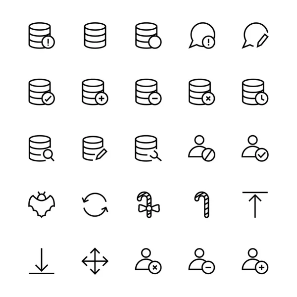 Interface de usuário ícones de vetores de linha coloridos 42 —  Vetores de Stock