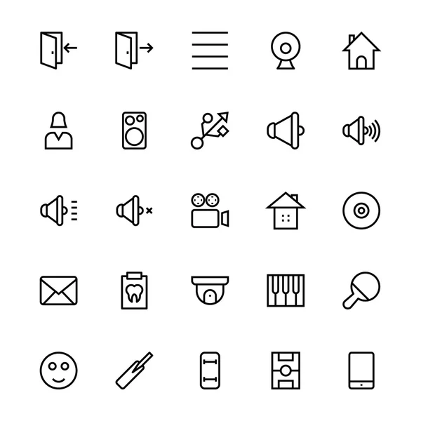 Interfaz de usuario Iconos de vectores de línea de colores 50 — Archivo Imágenes Vectoriales