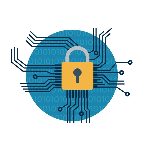 Icône vectorielle de sécurité réseau — Image vectorielle