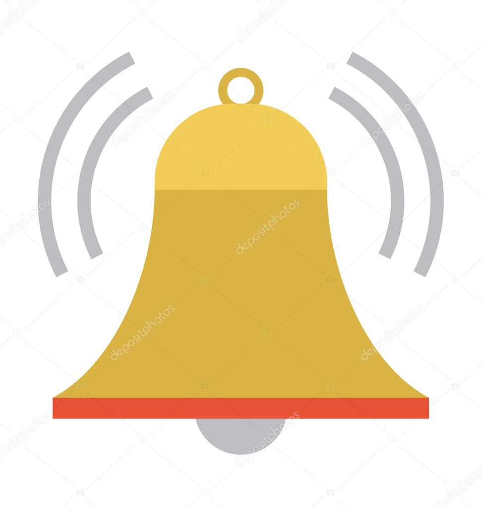 Alarm Bell Vector Illustration — Stock Vector © creativestall 108887116