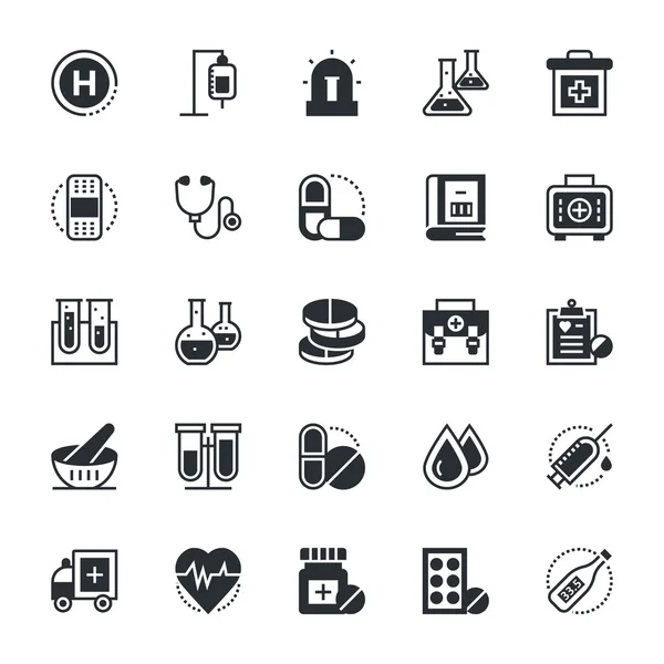Medyczne i zdrowotne wektorowe ikony 1 — Wektor stockowy