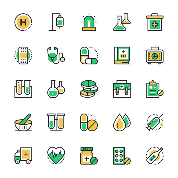 Iconos de vectores médicos y de salud 1 — Vector de stock