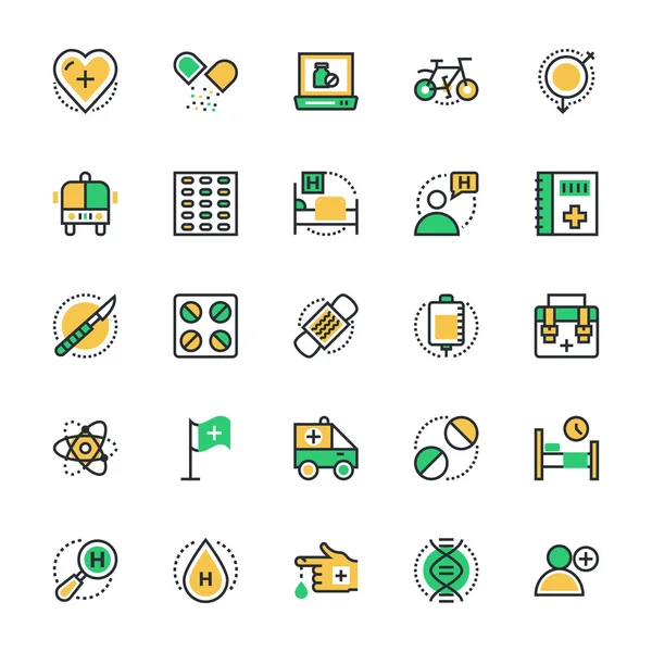 Medisch en gezondheid Vector Icons 3 — Stockvector