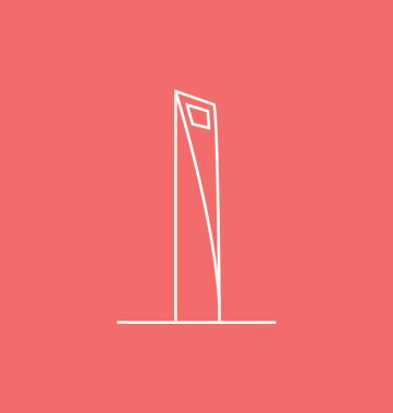 Şangay Dünya Finans Merkezi vektör çizim